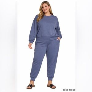 Zenana Sweatshirt and Joggers Set